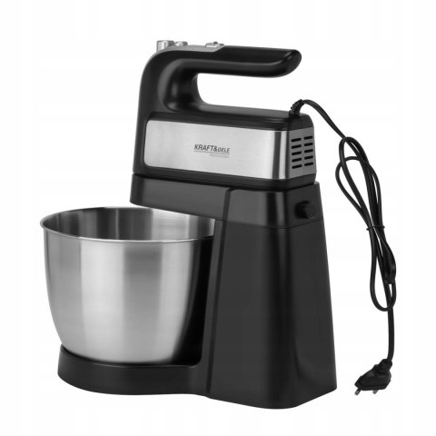 Mikser Kuchenny Ręczny 1000W z Misą 4,5L Stal Nierdzewna Kraft&Dele