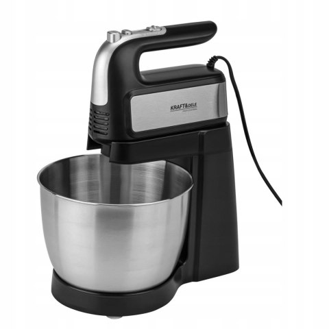 Mikser Kuchenny Ręczny 1000W z Misą 4,5L Stal Nierdzewna Kraft&Dele