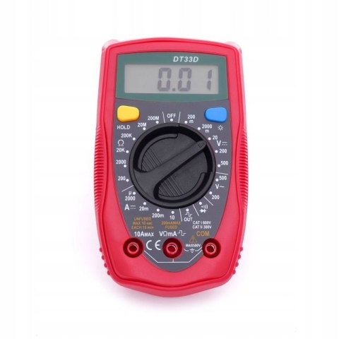 Multimetr Miernik Cyfrowy Uniwersalny Woltomierz LCD Kraft&Dele