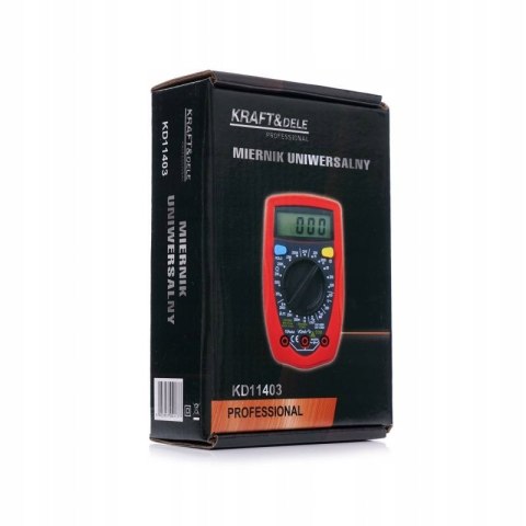 Multimetr Miernik Cyfrowy Uniwersalny Woltomierz LCD Kraft&Dele