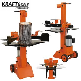 Pionowa Hydrauliczna Łuparka Rębak do Drewna 8 Ton 230V 3500W Kraft&Dele