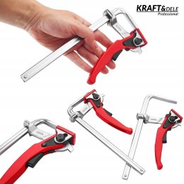 Ścisk Zacisk Dźwigniowy Stolarski Odkuwany 200x60 mm Kraft&Dele