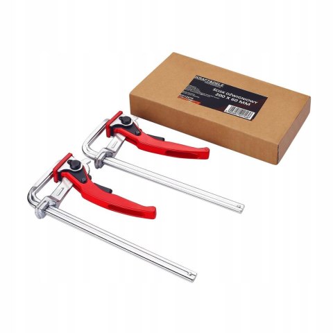 Ścisk Zacisk Dźwigniowy Stolarski Odkuwany 200x60 mm Kraft&Dele