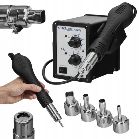 Spawarka do Plastiku Zgrzewarka Kraft&Dele 700W 120 l/min 450°C 4 Dysze