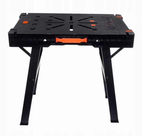 Stół Warsztatowy Zaciskowy Składany 500 Kg Listwa Zasilająca Gniazdka