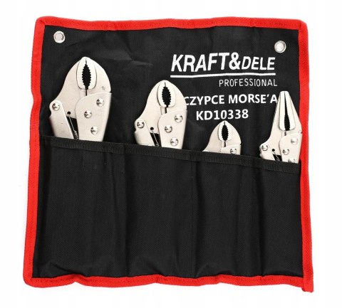 Szczypce Zaciskowe Chwytne Samozaciskowe MORSEA 4 Sztuki CR-V Kraft&Dele