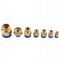 Szybkozłączki Gwintowane Pneumatyczne 4-16 mm 1/8" 1/4" 1/2" 72 Sztuki