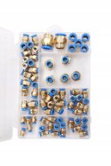 Szybkozłączki Gwintowane Pneumatyczne 4-16 mm 1/8" 1/4" 1/2" 72 Sztuki