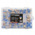Szybkozłączki Gwintowane Pneumatyczne 4-16 mm 1/8" 1/4" 1/2" 72 Sztuki