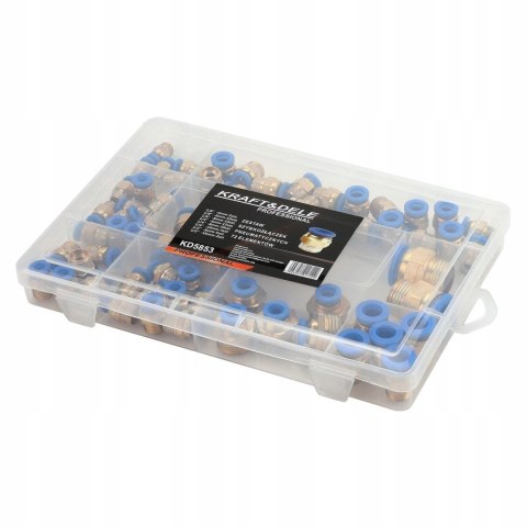 Szybkozłączki Gwintowane Pneumatyczne 4-16 mm 1/8" 1/4" 1/2" 72 Sztuki