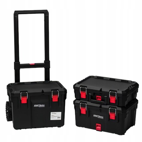 Wózek Narzędziowy Warsztatowy 3 Skrzynki Kółka Solidny Kraft&Dele