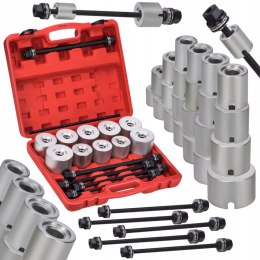 ZESTAW ŚCIĄGACZY DO TULEI GUMOWYCH WAHACZY ŚCIĄGACZ DO ŁOŻYSK 27EL. KD10517