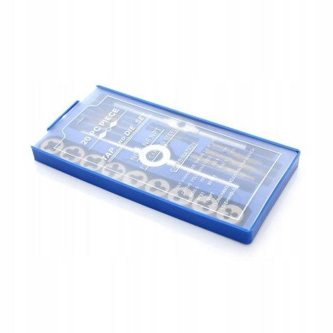 Zestaw Narzynek Gwintowników Narzynki Kalibrowniki 20 Elementów