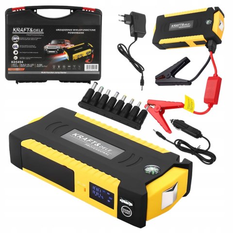 Jump Starter Booster PowerBank 3.0 USB-A + Walizka 16800 mAh 12V Kraft&Dele