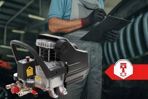 KOMPRESOR OLEJOWY SPRĘŻARKA 24L MOCNA GRATIS ZESTAW 8w1 WYDAJNA 8 bar KD400