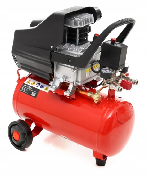 KOMPRESOR OLEJOWY SPRĘŻARKA 24L MOCNA GRATIS ZESTAW 8w1 WYDAJNA 8 bar KD400