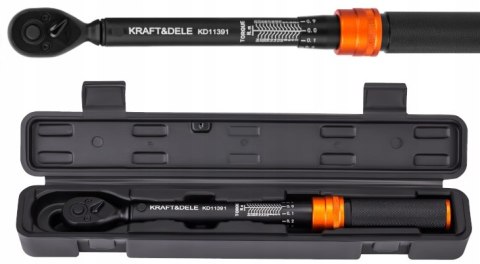 Klucz Dynamometryczny Stal CR-V 1/2" cala 10-60 Nm 72 Zęby Kraft&Dele