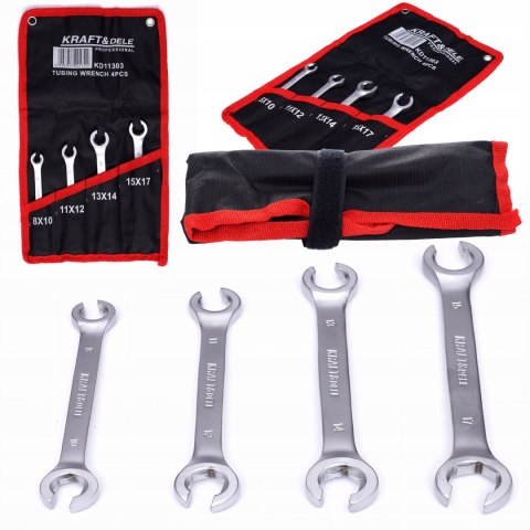 Klucze Półotwarte do Przewodów Hamulcowych CR-V 8-17 mm Kraft&Dele