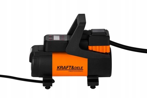 Kompresor Samochodowy LCD 12V 168W 14A 200 PSI 45L/min Kraft&Dele
