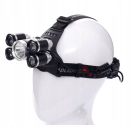 LATARKA CZOŁOWA CZOŁÓWKA LAMPKA T6 LED AKUMULATOROWA 5 DIOD KD1247