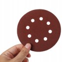 PAPIER ŚCIERNY KRĄŻEK RZEP 125MM OTWORY DO SZLIFIERKI P80 50SZT. KD11809