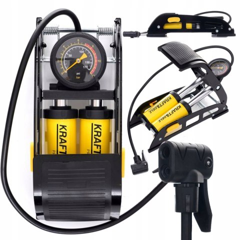 Pompka Podłogowa Nożna z Manometrem Kraft&Dele KD11824