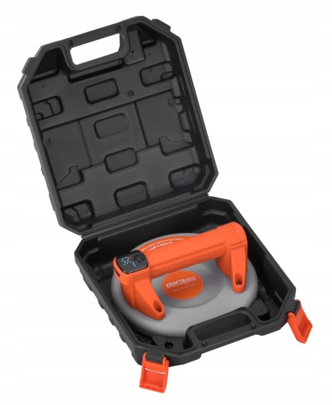 Przyssawka Próżniowa Akumulatorowa Szyb Uchwyt 200mm 200kg LCD Kraft&Dele