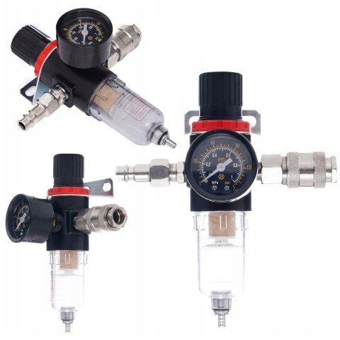 Reduktor Ciśnienia z Filtrem Odwadniaczem Kraft&Dele 1/4' 10 Bar 550 l/min