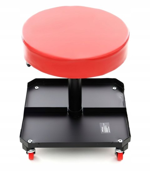 Stołek Krzesełko Warsztatowe Detailingowe Obrotowe 360° 136 Kg 380-575 mm
