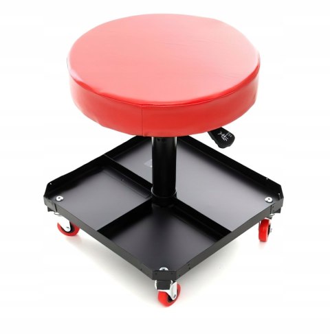Stołek Krzesełko Warsztatowe Detailingowe Obrotowe 360° 136 Kg 380-575 mm