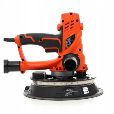 Szlifierka do Gipsu Gładzi Tynków Worek do Kurzu 1500W LED Kraft&Dele