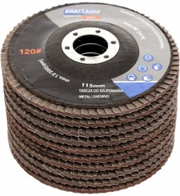 TARCZA DO SZLIFOWANIA DREWNA METALU 125mm LISTKOWA LAMELKOWA P80 10 szt