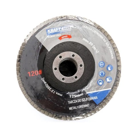 TARCZA DO SZLIFOWANIA DREWNA METALU 125mm LISTKOWA LAMELKOWA P80 10 szt