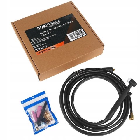 Uchwyt Spawalniczy TIG LIFT 3M Dysze Przewód Wtyki Kraft&Dele