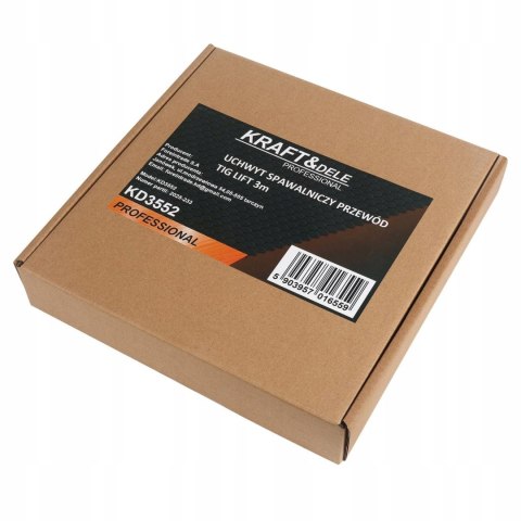 Uchwyt Spawalniczy TIG LIFT 3M Dysze Przewód Wtyki Kraft&Dele