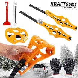 Uniwersalne Łańcuchy Zimowe Śniegowe Koła Samochodowe 93 cm 8x Zestaw XXL