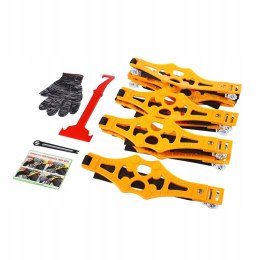 Uniwersalne Łańcuchy Zimowe Śniegowe Koła Samochodowe 93 cm 8x Zestaw XXL