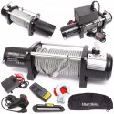 Wciągarka Elektryczna 12V Linowa 8.3 mm 28 m 9500LBS 4300 kg Kraft&Dele