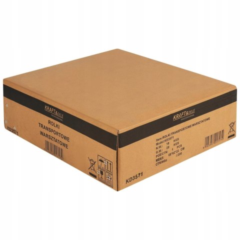 Wózek Rolka Transportowa Warsztatowa Serwisowa 680 kg 4 Kółka Kraft&Dele