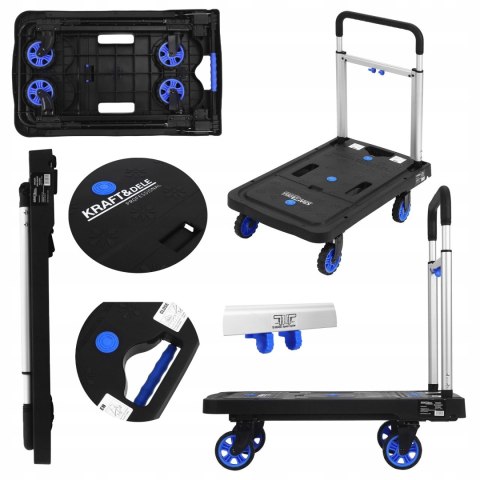 Wózek Składany Platforma Transportowy Magazynowy 150 kg Kraft&Dele