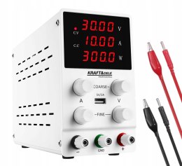 ZASILACZ LABORATORYJNY PRECYZYJNY 30V 10A REGULOWANY + USB 5V KD5870