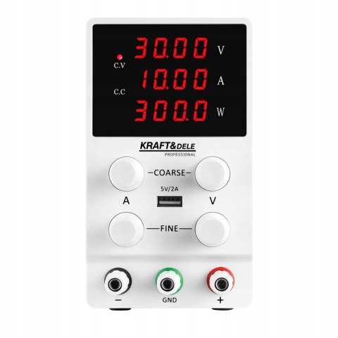 ZASILACZ LABORATORYJNY PRECYZYJNY 30V 10A REGULOWANY + USB 5V KD5870