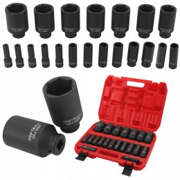 Zestaw Nasadek Udarowych 20 Elementów 6-Kątne 1/2