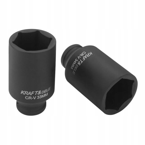 Zestaw Nasadek Udarowych 20 Elementów 6-Kątne 1/2" 10-38 mm Kraft&Dele