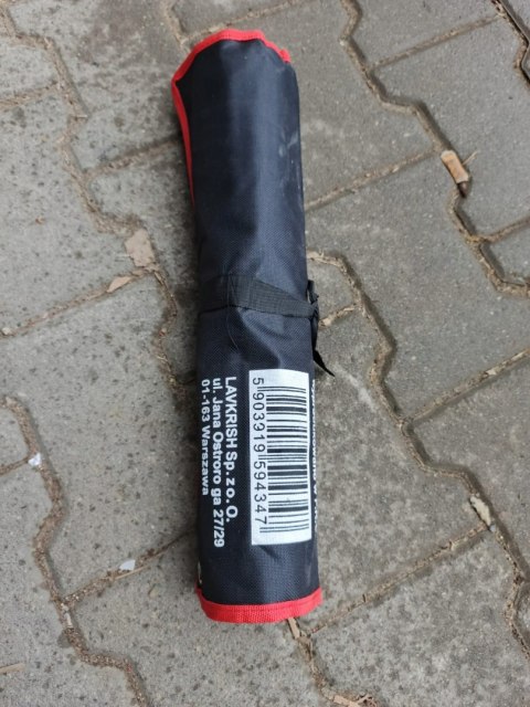 OUTLET W1390 KLUCZE PŁASKO OCZKOWE 6-32mm 12el PŁASKIE ZESTAW KLUCZY Z GUMĄ