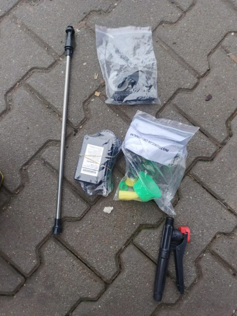 OUTLET W1544 Opryskiwacz Plecakowy Ciśnieniowy ELEKTRYCZNY Spryskiwacz 16L