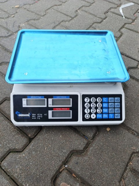 OUTLET W1551 ELEKTRONICZNA WAGA SKLEPOWA MAGAZYNOWA LCD KALKULACYJNA