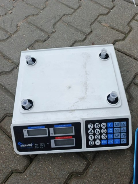 OUTLET W1551 ELEKTRONICZNA WAGA SKLEPOWA MAGAZYNOWA LCD KALKULACYJNA