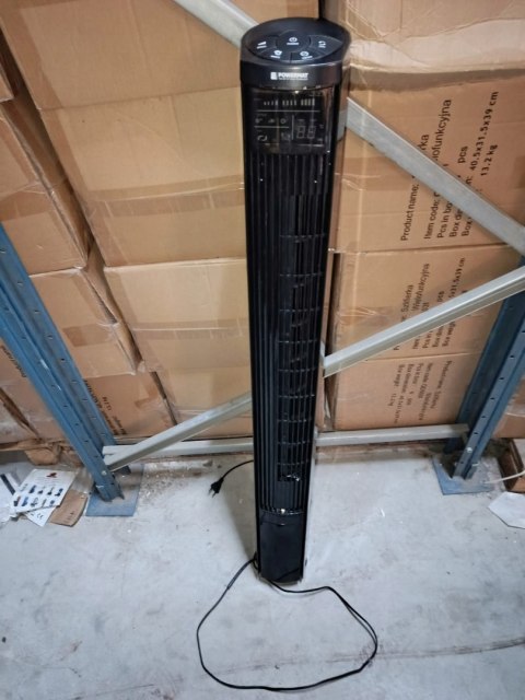 OUTLET W1594 WENTYLATOR KOLUMNOWY STOJĄCY PODŁOGOWY WIATRAK CZARNY