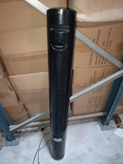 OUTLET W1594 WENTYLATOR KOLUMNOWY STOJĄCY PODŁOGOWY WIATRAK CZARNY